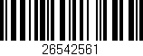 Código de barras (EAN, GTIN, SKU, ISBN): '26542561'