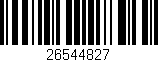 Código de barras (EAN, GTIN, SKU, ISBN): '26544827'