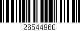 Código de barras (EAN, GTIN, SKU, ISBN): '26544960'