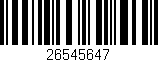 Código de barras (EAN, GTIN, SKU, ISBN): '26545647'