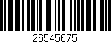 Código de barras (EAN, GTIN, SKU, ISBN): '26545675'