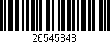 Código de barras (EAN, GTIN, SKU, ISBN): '26545848'