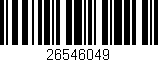 Código de barras (EAN, GTIN, SKU, ISBN): '26546049'