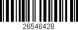 Código de barras (EAN, GTIN, SKU, ISBN): '26546428'
