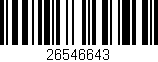 Código de barras (EAN, GTIN, SKU, ISBN): '26546643'