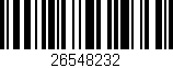 Código de barras (EAN, GTIN, SKU, ISBN): '26548232'