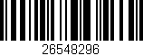Código de barras (EAN, GTIN, SKU, ISBN): '26548296'