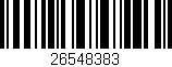 Código de barras (EAN, GTIN, SKU, ISBN): '26548383'