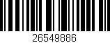 Código de barras (EAN, GTIN, SKU, ISBN): '26549886'