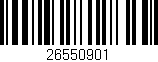 Código de barras (EAN, GTIN, SKU, ISBN): '26550901'