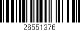 Código de barras (EAN, GTIN, SKU, ISBN): '26551376'