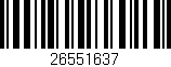 Código de barras (EAN, GTIN, SKU, ISBN): '26551637'