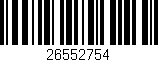Código de barras (EAN, GTIN, SKU, ISBN): '26552754'