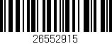 Código de barras (EAN, GTIN, SKU, ISBN): '26552915'
