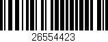 Código de barras (EAN, GTIN, SKU, ISBN): '26554423'