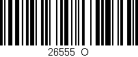 Código de barras (EAN, GTIN, SKU, ISBN): '26555_O'