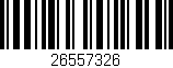 Código de barras (EAN, GTIN, SKU, ISBN): '26557326'