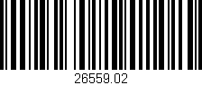 Código de barras (EAN, GTIN, SKU, ISBN): '26559.02'
