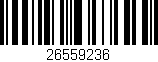 Código de barras (EAN, GTIN, SKU, ISBN): '26559236'