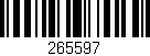 Código de barras (EAN, GTIN, SKU, ISBN): '265597'