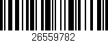 Código de barras (EAN, GTIN, SKU, ISBN): '26559782'