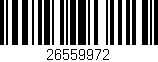 Código de barras (EAN, GTIN, SKU, ISBN): '26559972'