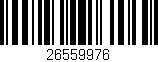 Código de barras (EAN, GTIN, SKU, ISBN): '26559976'