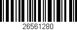 Código de barras (EAN, GTIN, SKU, ISBN): '26561280'