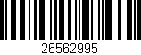 Código de barras (EAN, GTIN, SKU, ISBN): '26562995'