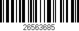 Código de barras (EAN, GTIN, SKU, ISBN): '26563685'