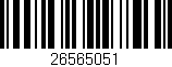 Código de barras (EAN, GTIN, SKU, ISBN): '26565051'