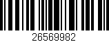 Código de barras (EAN, GTIN, SKU, ISBN): '26569982'