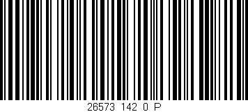 Código de barras (EAN, GTIN, SKU, ISBN): '26573_142_0_P'