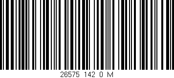 Código de barras (EAN, GTIN, SKU, ISBN): '26575_142_0_M'