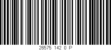 Código de barras (EAN, GTIN, SKU, ISBN): '26575_142_0_P'