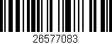 Código de barras (EAN, GTIN, SKU, ISBN): '26577083'
