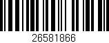 Código de barras (EAN, GTIN, SKU, ISBN): '26581866'