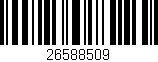 Código de barras (EAN, GTIN, SKU, ISBN): '26588509'