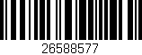 Código de barras (EAN, GTIN, SKU, ISBN): '26588577'