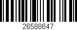 Código de barras (EAN, GTIN, SKU, ISBN): '26588647'