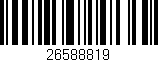 Código de barras (EAN, GTIN, SKU, ISBN): '26588819'
