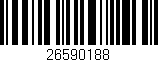 Código de barras (EAN, GTIN, SKU, ISBN): '26590188'