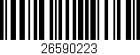 Código de barras (EAN, GTIN, SKU, ISBN): '26590223'