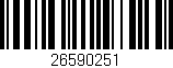 Código de barras (EAN, GTIN, SKU, ISBN): '26590251'