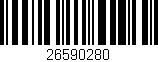 Código de barras (EAN, GTIN, SKU, ISBN): '26590280'
