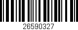 Código de barras (EAN, GTIN, SKU, ISBN): '26590327'