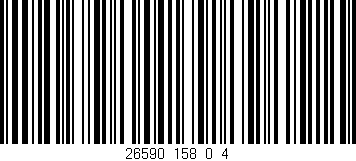 Código de barras (EAN, GTIN, SKU, ISBN): '26590_158_0_4'