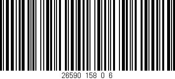 Código de barras (EAN, GTIN, SKU, ISBN): '26590_158_0_6'