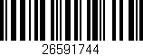 Código de barras (EAN, GTIN, SKU, ISBN): '26591744'