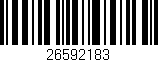 Código de barras (EAN, GTIN, SKU, ISBN): '26592183'